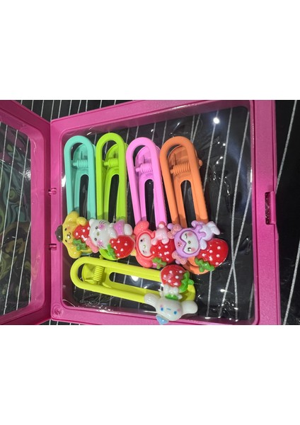 Kutulu Toka Seti Kadın Kız Çocuk Hediye Toka Kromi Toka modelleri