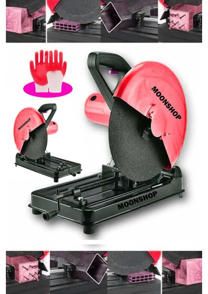 2000 W Profesyonel 355 mm Metal Profil Kesme Makinası Kesme Taş Hediyeli Ürün.