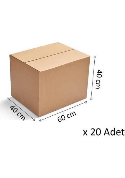Karton Koli 40(Y)*60(G)*40(D) Boş 20 Adet