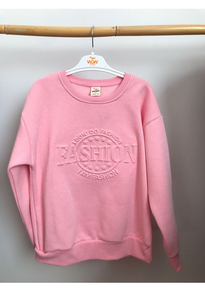 Kız Çocuk Sweat Kazak Modelleri Kız Çocuk Pembe Renkli Kazak Sweat Modeli %100 Pamuklu fırsatları