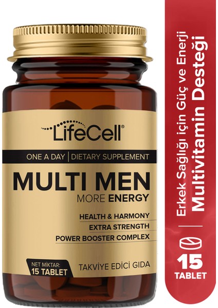 Multi Men Power Booster Complex | More Energy ( Erkeklere Özel Multivitamin Desteği )