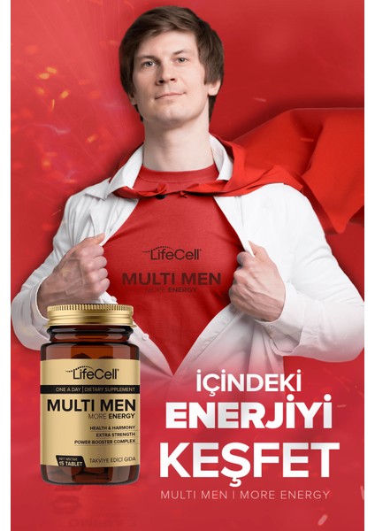 Multi Men Power Booster Complex | More Energy ( Erkeklere Özel Multivitamin Desteği )