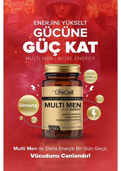 Multi Men Power Booster Complex | More Energy ( Erkeklere Özel Multivitamin Desteği )