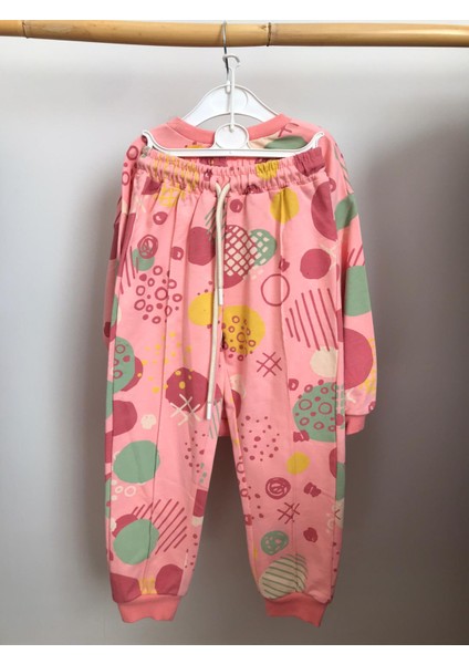 Kız Çocuk Alt-Üst Ikili Pembe Renkli Takım Kız Çocuk Eşofman Takım Kız Çocuk Pijama Takımları indirimleri