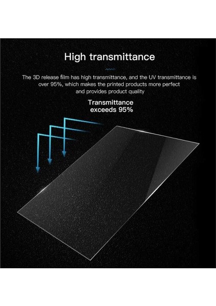 200X140MM Fep Film Anycubic Phrozen Elegoo Creality 0.15MM Kalınlık 3D Yazıcı Printer
