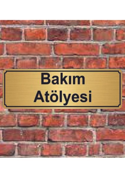 Altın Renk 10X20 cm Lüzumsuzsa Söndür Yazılı Metal Yönlendirme Levhası