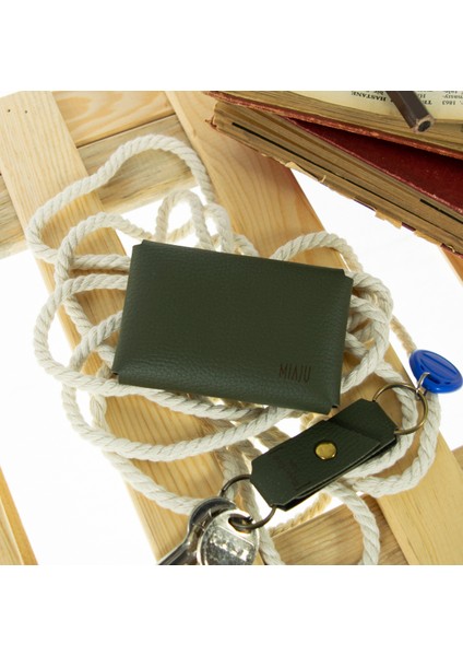 Yeşil Renk Isme Özel Deri Cüzdan ve Anahtarlık Takım, Yüksek Kalite Aksesuar fiyatları