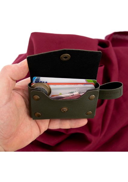 Yeşil Renk Isminize Özel Yüksek Kalite Bozuk Para Cüzdanı ve Anahtarlık Seti, Kişisel Aksesuar indirimleri