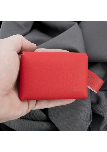 Kırmızı Renk Isme Özel Yüksek Kalite Bozuk Para Cüzdanı ve Anahtarlık Seti, Kişisel Aksesuar indirimleri
