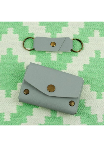 Gri Renk Deri Cüzdan ve Anahtarlık Takımı, Yüksek Kalite Aksesuar fırsatları