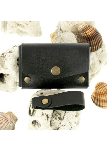 Siyah Renk Deri Cüzdan ve Anahtarlık Seti, Yüksek Kalite Hediyelik Ürün Seti modelleri