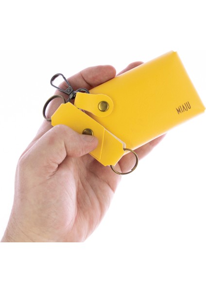 Sarı Renk Deri Kancalı Bozuk Para Cüzdan Seti, Özel Günler Için En Iyi Hediye fiyatları