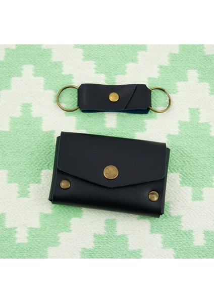 Lacivert Renk Deri Cüzdan ve Anahtarlık Takımı, Yüksek Kalite Aksesuar modelleri