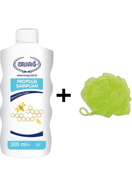 Propolisli Şampuan (Normal-Kuru Saçlar) 300 ml - ( Lif Hediye'li )