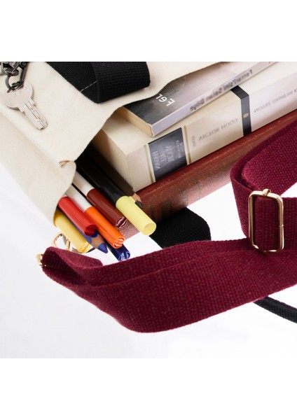 Bordo Renk, 125 cm Uzunlukta, Altın Metal Aksesuarlı, Omuz Askısı, Çanta El Askısı, Modaya Uygun modelleri
