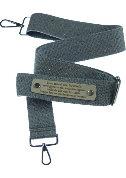 Gri Renk, Unisex Bilgisayar Teknisyenleri Için Kişiselleştirilebilir Çanta Kayışı, 120 cm Size Özel