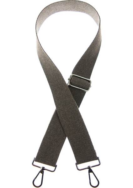 Koyu Kahve Renk, 145 cm Uzunlukta, Siyah Metal Aksesuarlı, Omuz Askısı,