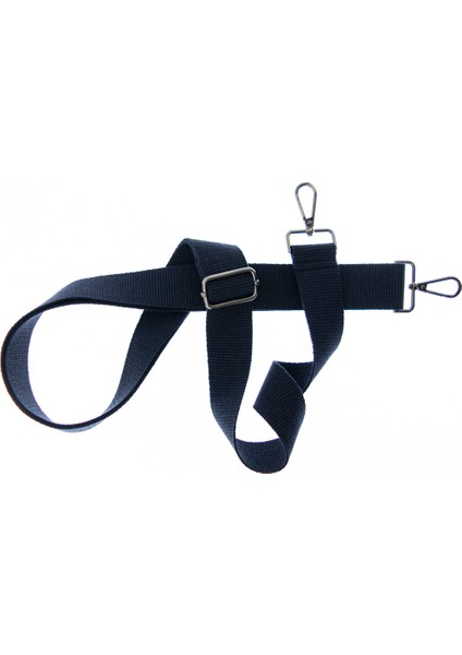 Lacivert Renk, 185 cm Uzunlukta, Siyah Metal Aksesuarlı, Omuz Askısı, Laptop Çantaya Uygun Kayış