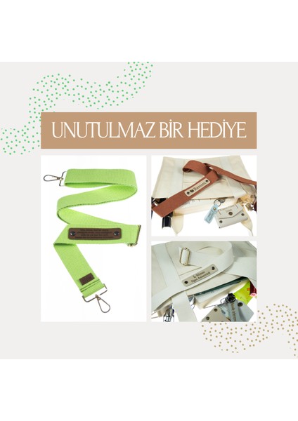 Koyu Mavi Renk, Sinemacılara Özel Şık ve Kullanışlı Çanta Kayışı, Isme Özel Dokunuş, 200 cm