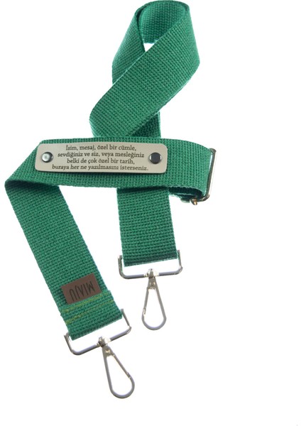 Yeşil Renk, Ressamlara Özel Sürpriz Hediyelik Kişiye Özel Omuz Askısı, 220 Cm, Tasarım Hediye