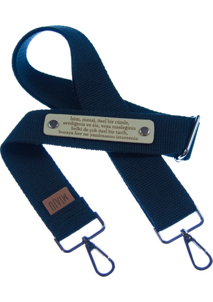 Lacivert Renk, Kişisel Hediye Alternatifi Için Tasarlanan Çanta Omuz Askısı, 120 cm Yedek Kayış