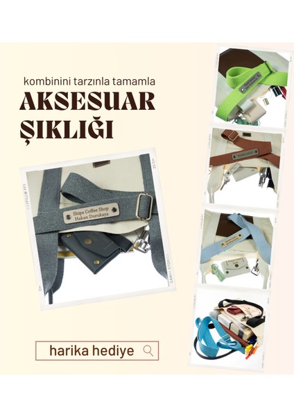 Koyu Yeşil Renk, Kurumsal Hediyelik, Kişiselleştirilebilir Çanta Askısı, 160 cm Unisex Kullanım