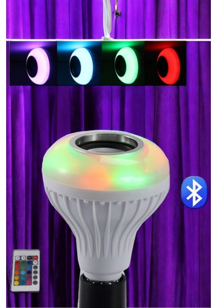 Bluetooth Hoparlör Rgb LED Teknolojisi ile Müzik ve Aydınlatma