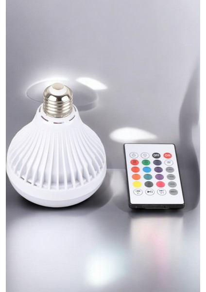 Kablosuz Bluetooth Hoparlör LED Lamba