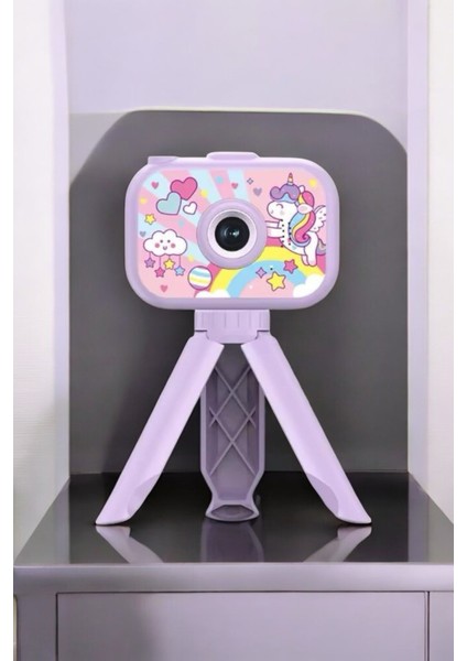Ayaklı Mini Fotoğraf Makinesi Çocuk Için Eğitici Video Kamera
