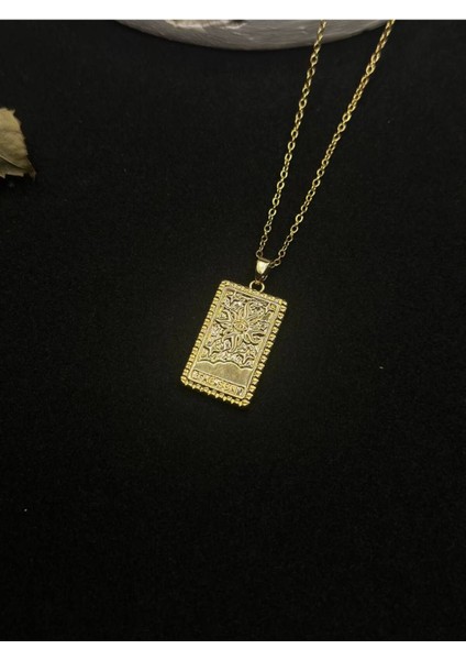 Altın Kaplama The Sun Tarot Kolye