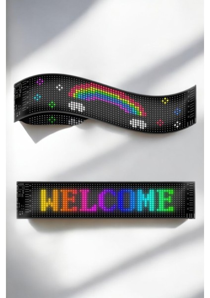 Otomobil Uyumlu LED Matrix Dijital Ekran Bluetooth Bağlantılı
