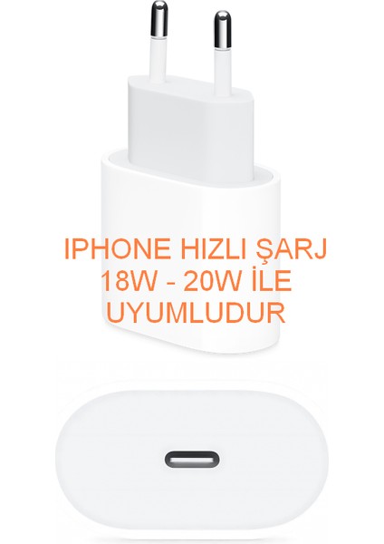 Mor Tavşan Apple iPhone 18W 20W Hızlı Şarj Aleti Kablo Koruyucu Set modelleri