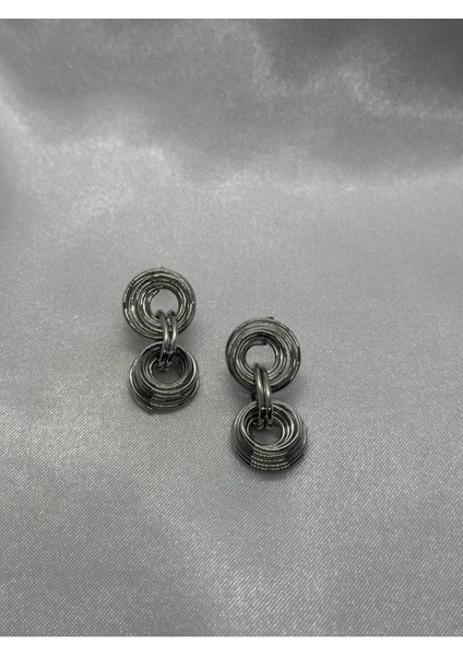 Çelik Silver Tasarım Küpe
