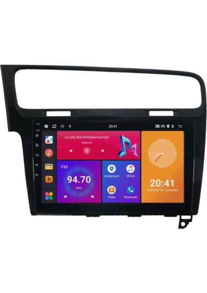 Volkswagen Golf 7 Android Multimedya Sistemi (2013-2020) 8+128 GB