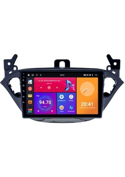 Opel Corsa E Android Multimedya Sistemi (2015-2019) NV8128