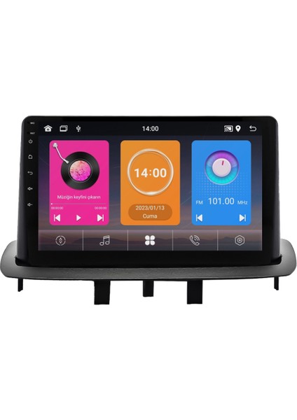 Renault Megane 3 Android Multimedya Sistemi (2010-2015) 8+128 GB 4K OLED