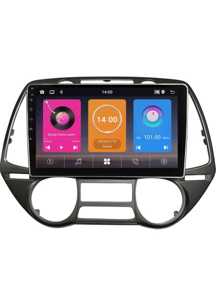 Hyundai I20 Android Multimedya Sistemi (2009-2012) 8+128 GB 4K OLED