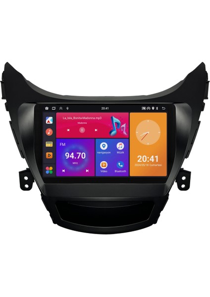 Hyundai Elantra Android Multimedya Sistemi (2014-2016) 8+128 GB