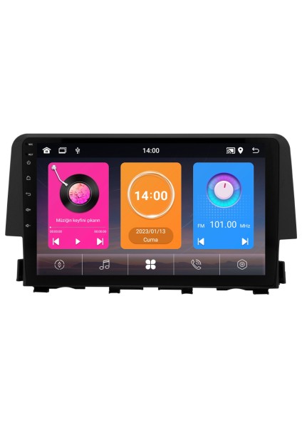 Honda Civic Fc5 Android Multimedya Sistemi (2016-2021) 8+128 GB 4K OLED