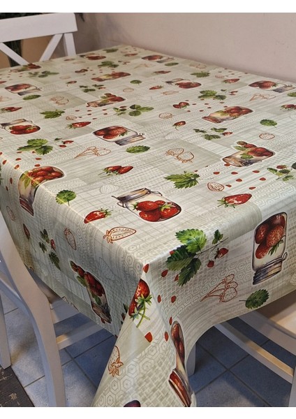 Elyaflı Pvc Muşamba - Desenli Silinebilir Masa Örtüsü
