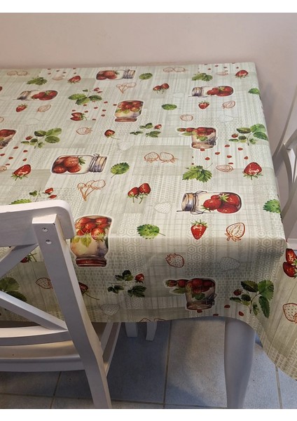 Elyaflı Pvc Muşamba - Desenli Silinebilir Masa Örtüsü