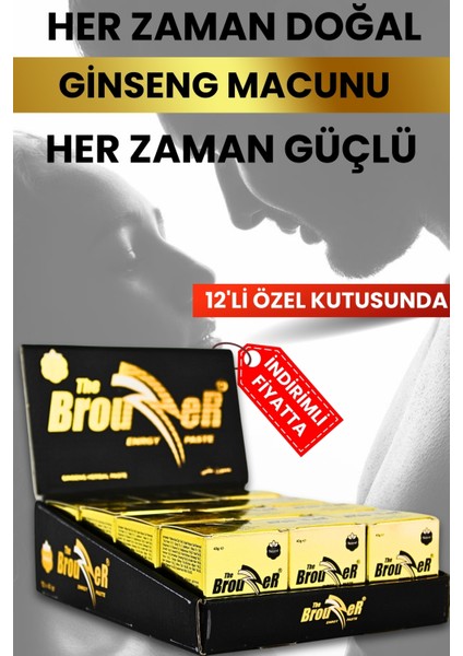 Doğal Bitkisel Karışım Güç Macunu 43 gr 12'li Ekonomik Set– Özel Premium Seri