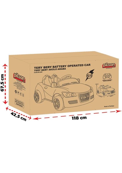 05 280 Pilsan Tery Bery 12V Uzaktan Kumandalı Akülü Araba