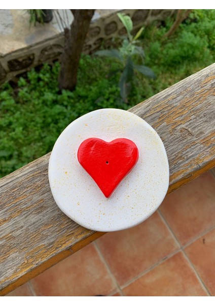 El Yapımı Seramik Tütsülük Romantik Sevgililer Günü