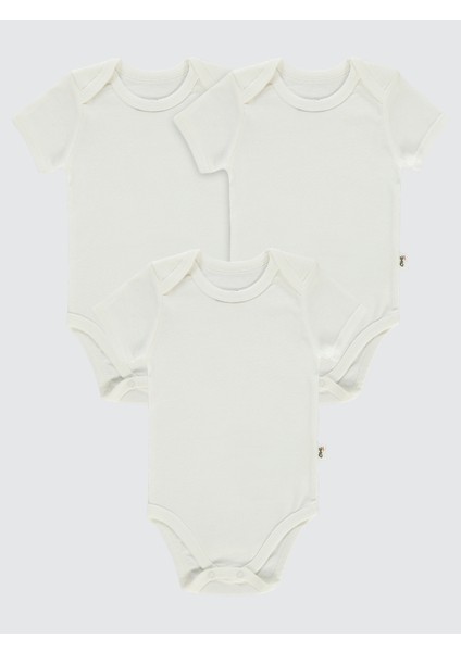 Bebek Çıtçıtlı Badi 12-36 Ay Beyaz