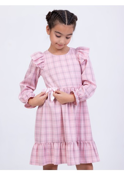 Kız Çocuk Fiyonklu Elbise 2-5 Yaş Pembe modelleri