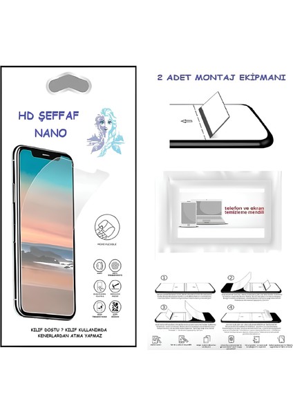 Samsung Galaxy J7 Prime Nano Ekran Koruyucu Ultra Ince Esnek Hd Şeffaf