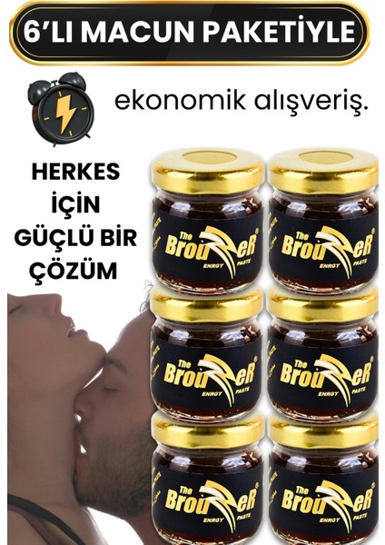 Doğal Bitkisel Karışım Güç Macunu 43 gr 6'lı Ekonomik Set– Özel Premium Seri