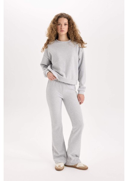 2'li Takım Basic Düz Bisiklet Yaka Üst Esnek Belli Uzun Alt E3841AXNS indirimleri