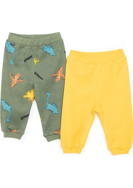 Basic Erkek Hayvan Desenli 2li Patiksiz Alt Erkek Bebek